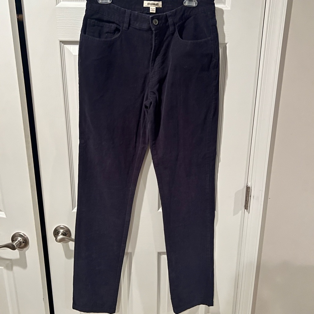 Goodthreads Men's Dark Blue Corduroy Pants
